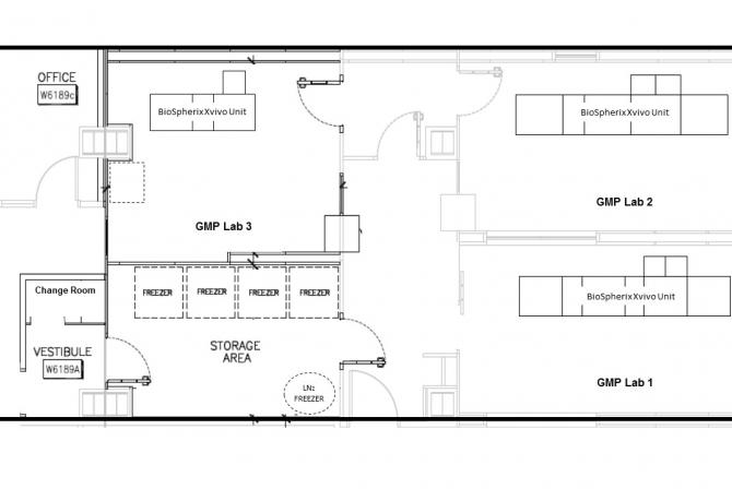 Floor plan of the facility
