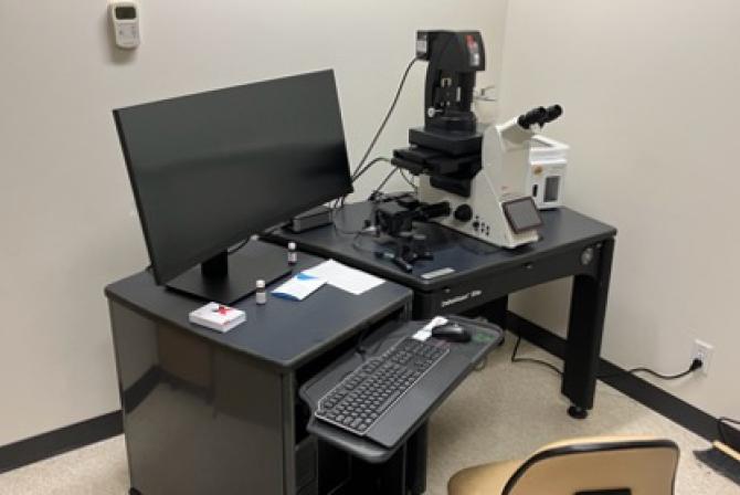 Microscopy imaging station.