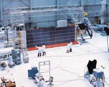 Image of the solar panels being deployed 