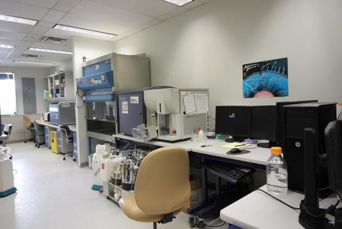 Vue intérieure du laboratoire