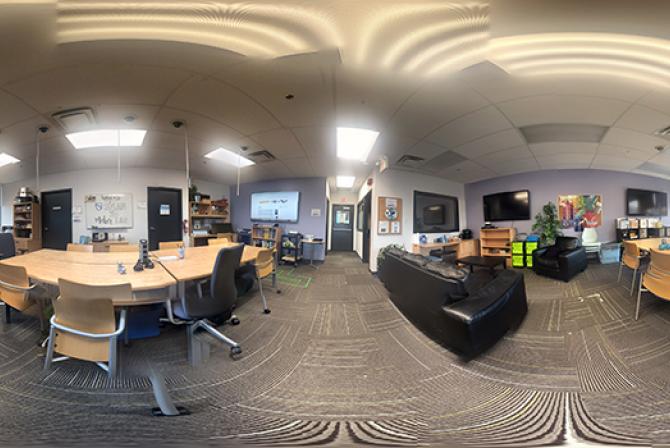 Image 360° du laboratoire de fabrication collaboratif