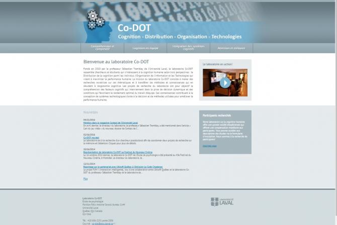 Screenshot of the facility's website