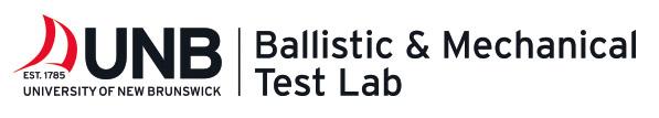 UNB University of New Brunswick Est. 1785 - Ballistic & Mechanical Test Lab
