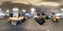 Panoramic view of the Maker Lab